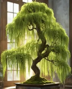 Eversong Weeping Willow Bonsai Tree Cutting to Grow - Thick Trunk Cutting, Fast Growing- Great Gift