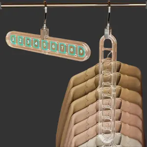 Industrial-Grade Magic Hangers. 3/5-Pack 9-hole folding organizers with 360° rotation. Durable, anti-slip closet storage pro for small wardrobes. bedroom house
