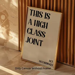1Pc Optinal Frame This is a High Class Artistic Joint Canvas Poster, Funny Print Design Wall Art, Bedroom Decor, Artwork Wall Painting For Gift, Wall Picture for Living Room, Bedroom, Dining Room, Dorm, Bathroom, Home and Office Wall Decor, Decoration