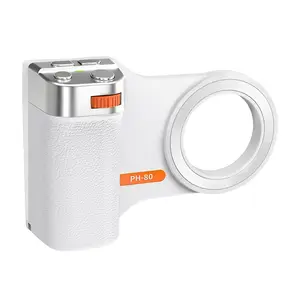 Magnetic Phone Grip、Bluetooth Remote Shutter、Adjustable Zoom Control、1/4" Tripod Mount、Anti-Shake Camera Stabilizer、Strong Magnetic、No App Required、Detachable Remote、Hands-Free Shooting