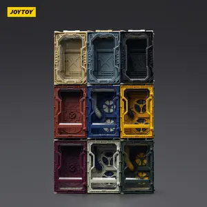 JOYTOY Dark Source 1/25 Action Figures Individual Soldier Hangar Display Case Lockable Organizer Bins Multi Color Box