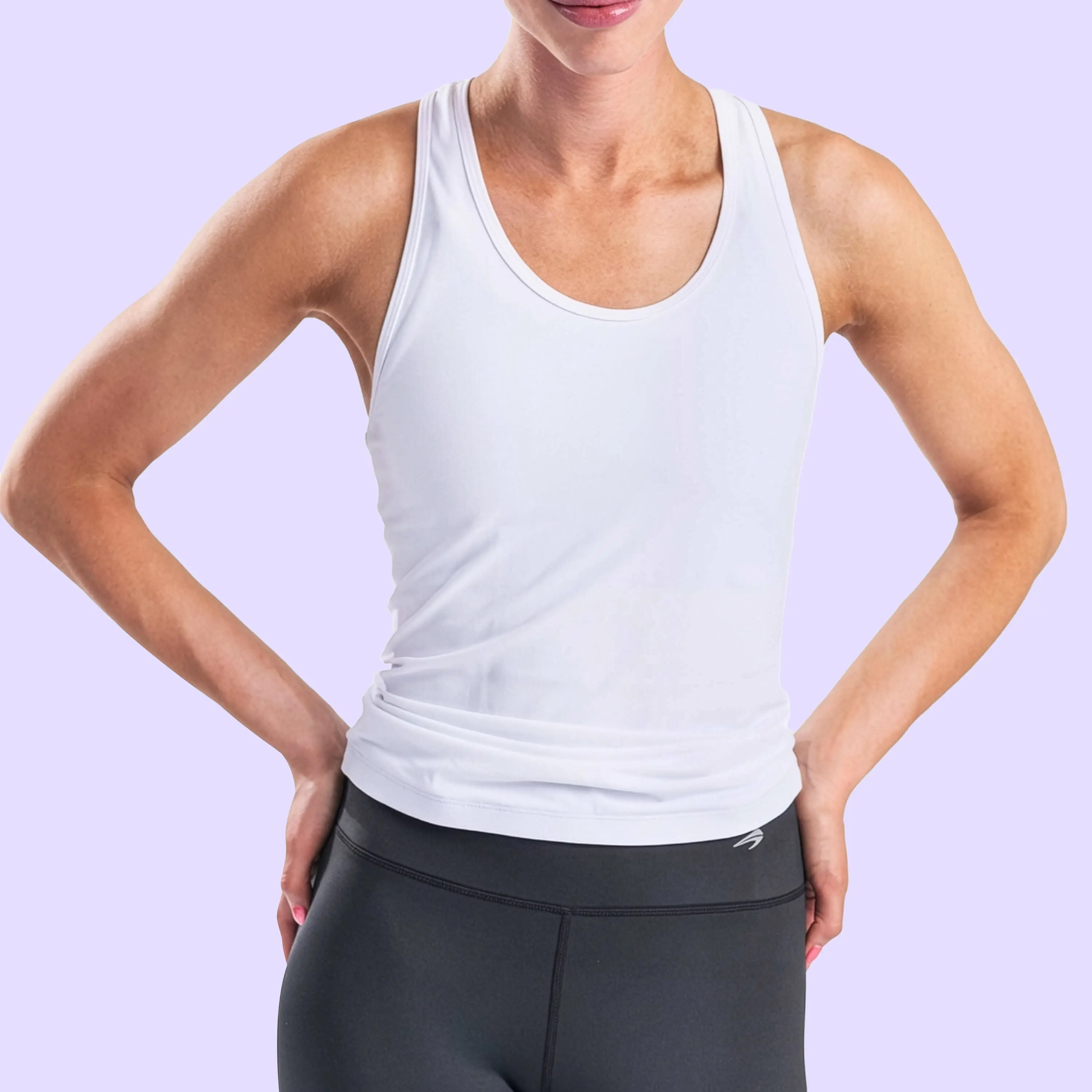 Women's Sleeveless Spandex Compression Tank Top - Tight Fit, Fitted, No Irritation, Comfortable, Breathable, Quick Dry, Upper Body Support, Reduces Odor, Enhances Performance, Faster Recovery, Effective Warm-Up, for Running, Base Layer, Better Muscle Supp