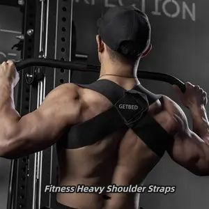 Fitness Heavy Shoulder Straps for Bench Presses & Shoulder Training Open Design for Press Lifts & Chest Straightening Simple and Effective Without Bells and Whistles Neoprene Adjustable Sweat Waist Trainer