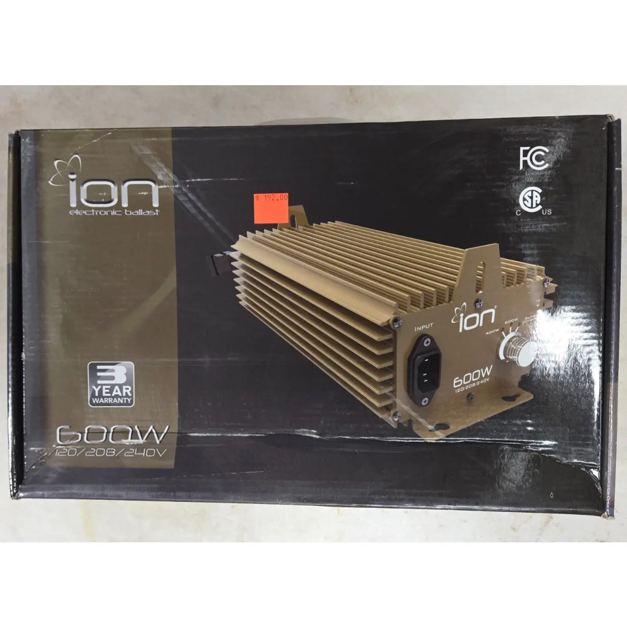 CLOSE OUT - Ion Electronic Ballast 600W 120/208/240V Grow Light Ballast