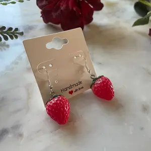 Strawberry Charm Earrings