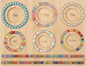 Bamboo Beading Board for Jewelry Bracelet Making - DIY Bead Board for Jewelry Making