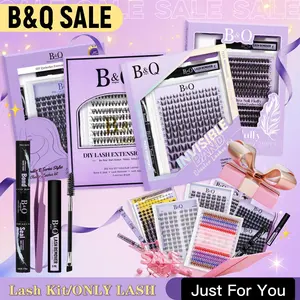 B&Q Brand Product Sale--DIY Eyelash Clusters Bond&Seal Lash Glue Makeup Cosmetic Kit for Professional Look & Time Saving Application #SummerVibes