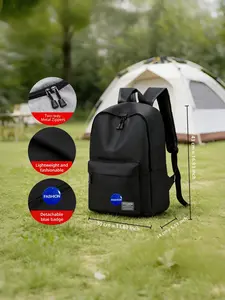 2-piece set, 1pcs men's backpack+1pcs detachable badge, large capacity men's backpack - durable laptop backpack, suitable for business travel, business trips, commuting, work leisure style, travel backpack, fashionable travel bag