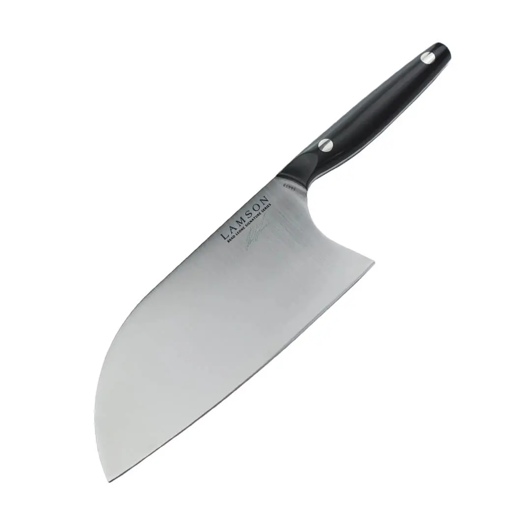 8" Brad Leone Signature Series Chinese Santoku Cleaver with NOIR (POM) Handle