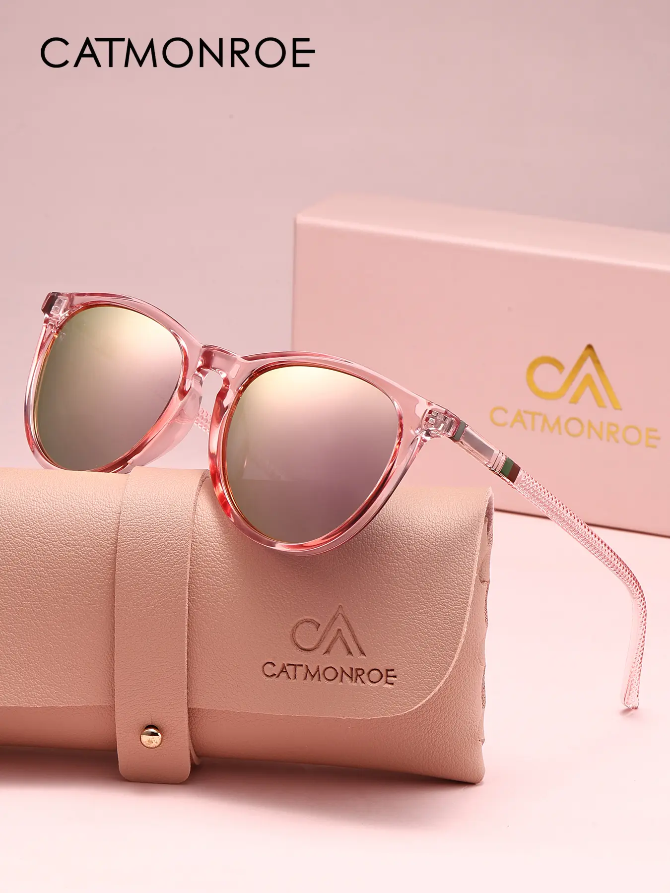 CATMONROE Lightweight And Comfortable Vacation Style Women'S Sunglasses With Oval Frames And Polarizing Film For Uv Protection. Fashionable Accessories For Daily Wear, Perfect For Christmas Gifts, Trendy Styling Sunglasses, Sunglasses Polarized