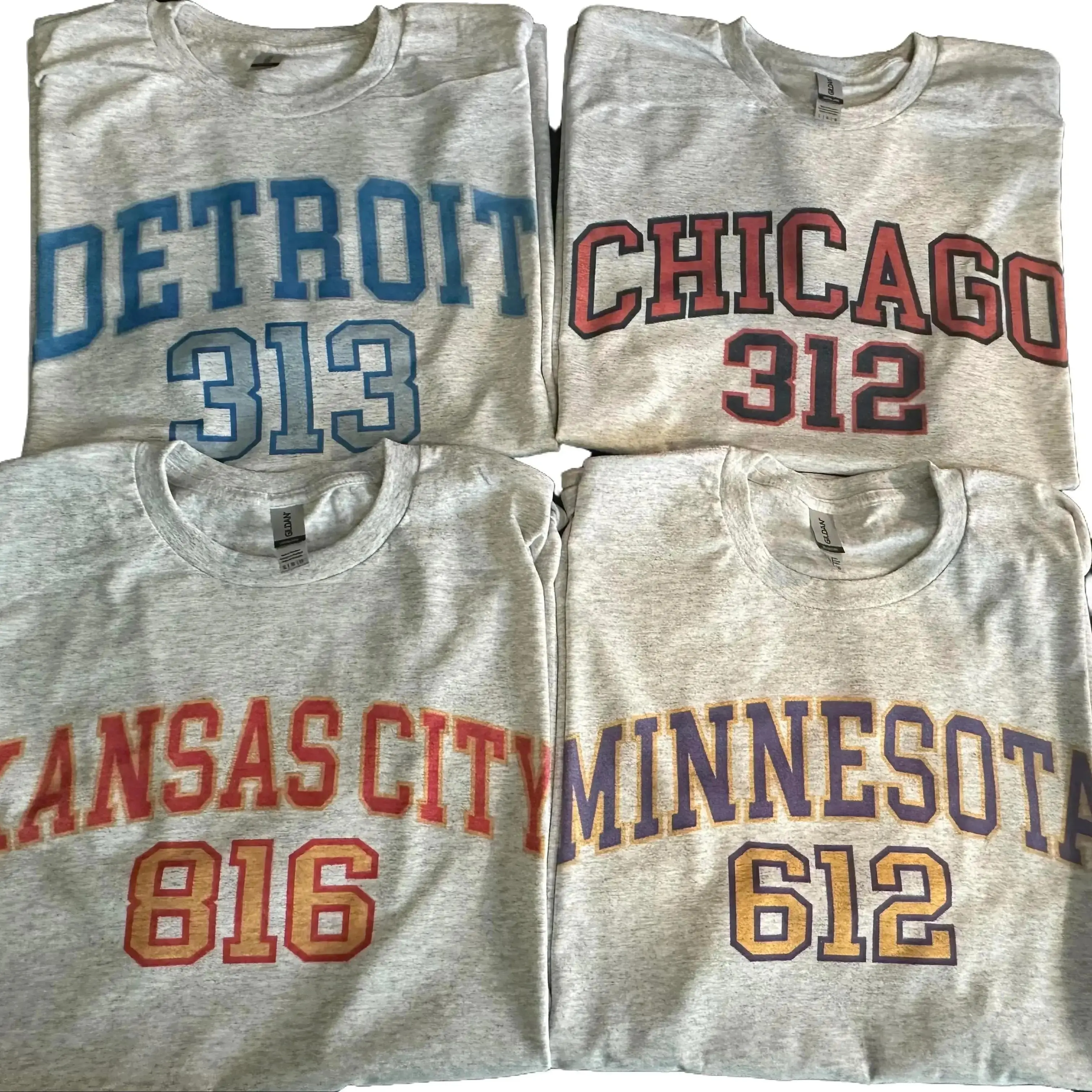 Varsity Area Code Football T Shirt