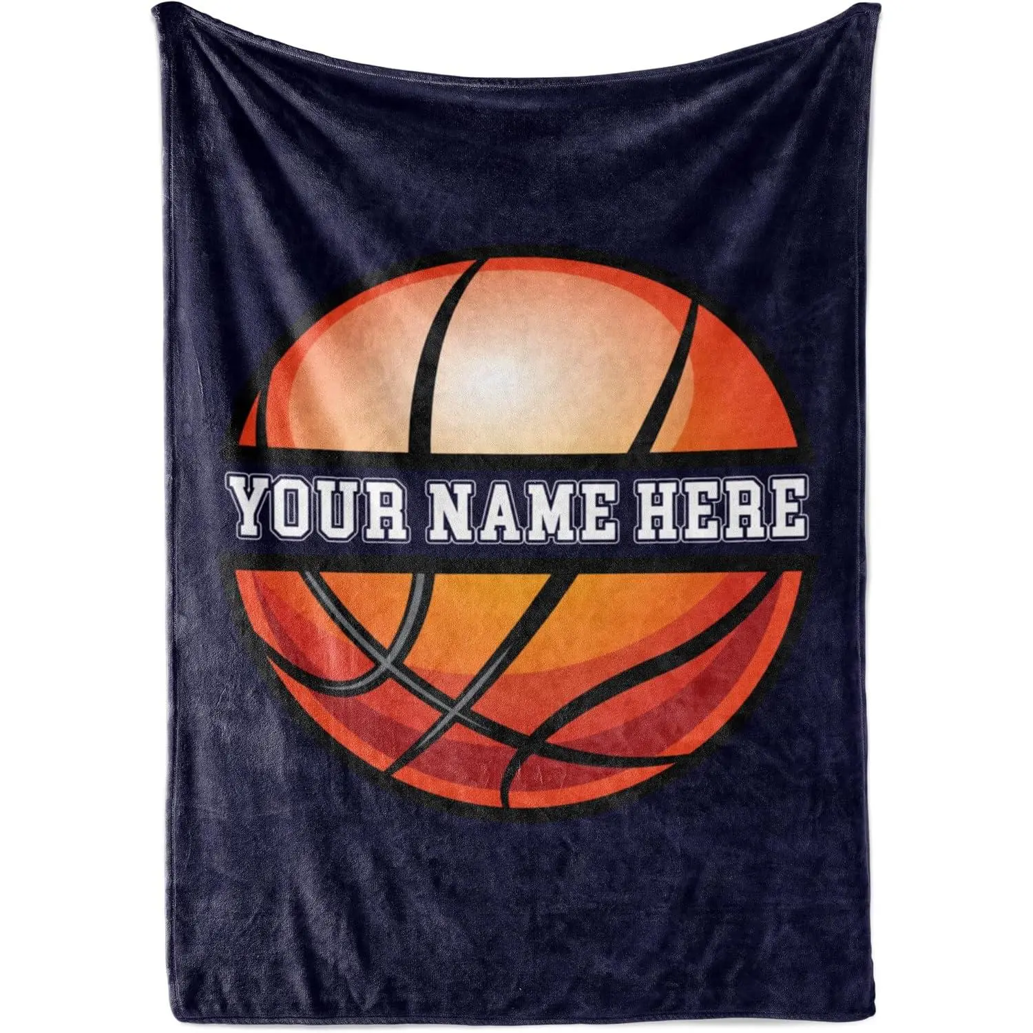 Personalized Basketball Blanket |   Soft & Warm Athlete Throw Blanket |   Custom Blanket For Kids, Adults |   Personalized Blanket For Couch, Sofa, Bedding | Birthday & Christmas (Fleece – 50X60)
