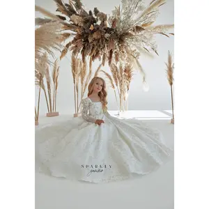 Glitter Embellishment First Communion Dress FM065