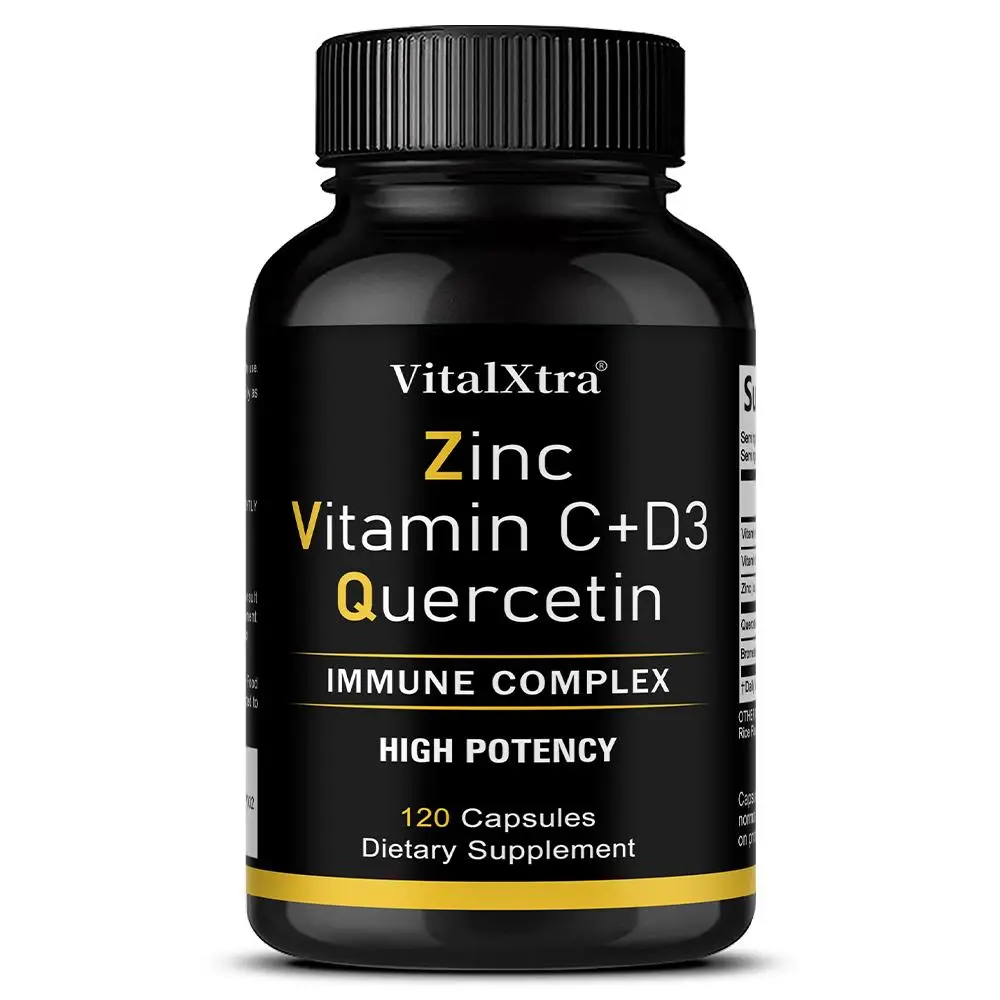 Quercetin Health Supplement,Supports Bone Health and Immune Health,120 Capsules