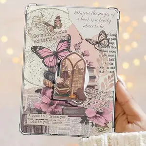 Cozy Window Reading Nook Ooks, Snow, A Lazy Cat & Warm Tea Vibe Grip Magnetic Kindle Grip Book Lover Cute Kindle Accessories Phone Holder PopSocket Phone Grip Magnetic Pop Socket Phone Grip