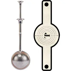 Easy-Lift Dutch Oven Silicone Bread Sling & Scoop & Dust Flour Sifter Combo Premium Sourdough Bread Mat & Artisanal Flour Dusting Wand Bread Baking Supplies Set 2pcs
