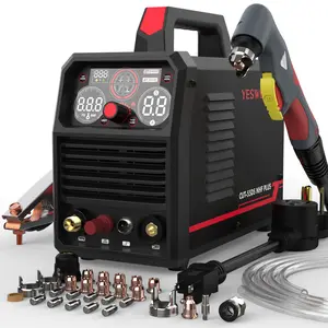 YESWELDER CUT-55DS-NHF-PLUS 110/220V Plasma Cutter 55Amp with IPT40 Plasma Torch Consumables Kit | Non-HF Start & Non-Touch Pilot Arc | Multifunctional Metal Cutting Machine for Quick Plate/Grid Cutting, Gouging & Marking