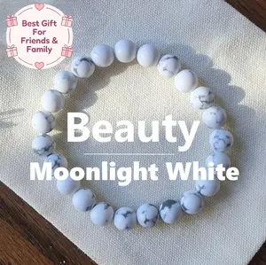 Couple Gift Set Moonlight White Shiny Gray Beads Yellow Tiger Eyes Obsidian for Beauty Health Wealth Wisdom Perfect for Partner or Couple Moonstone Crystals Hand Selected Crystals