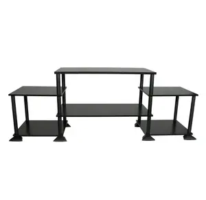 No Tools TV Stand for TVs up to 40", True Black Oak Finish