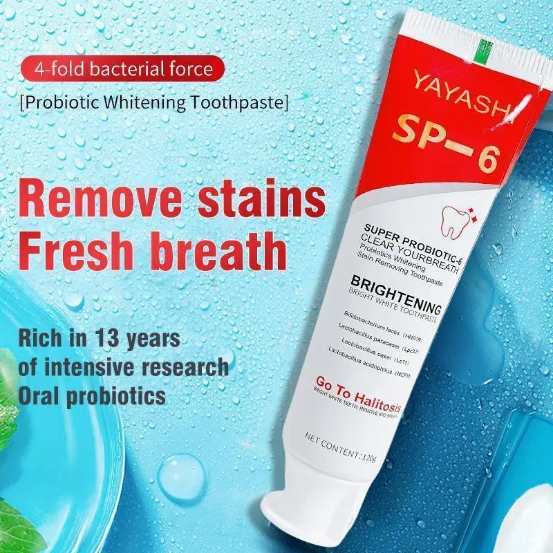 SP - 4/6/8 Probiotic Toothpaste: Deep Clean, Fresh Breath, Complete Teeth Care