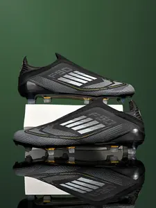 New Unisex Soccer Shoes, Ag Long Studs Anti-Slip Training Boots, Outdoor Grass Field Football Cleats, Professional Sporty Low-Top TF Short Studs