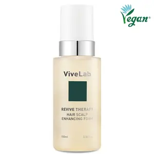 ViveLab Revive Therapy Hair & Scalp Enhancing Foam - Volumizing & Strengthening Treatment for Thicker Healthier Hair - Vegan Formula - 3.4 oz - Haircare