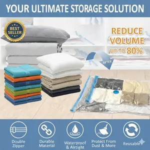 【New Store Special】Vacuum Compression Storage Bag 100cm x 80cm | Space-Saving Waterproof Large Capacity for Clothes Bedding Travel & Moving