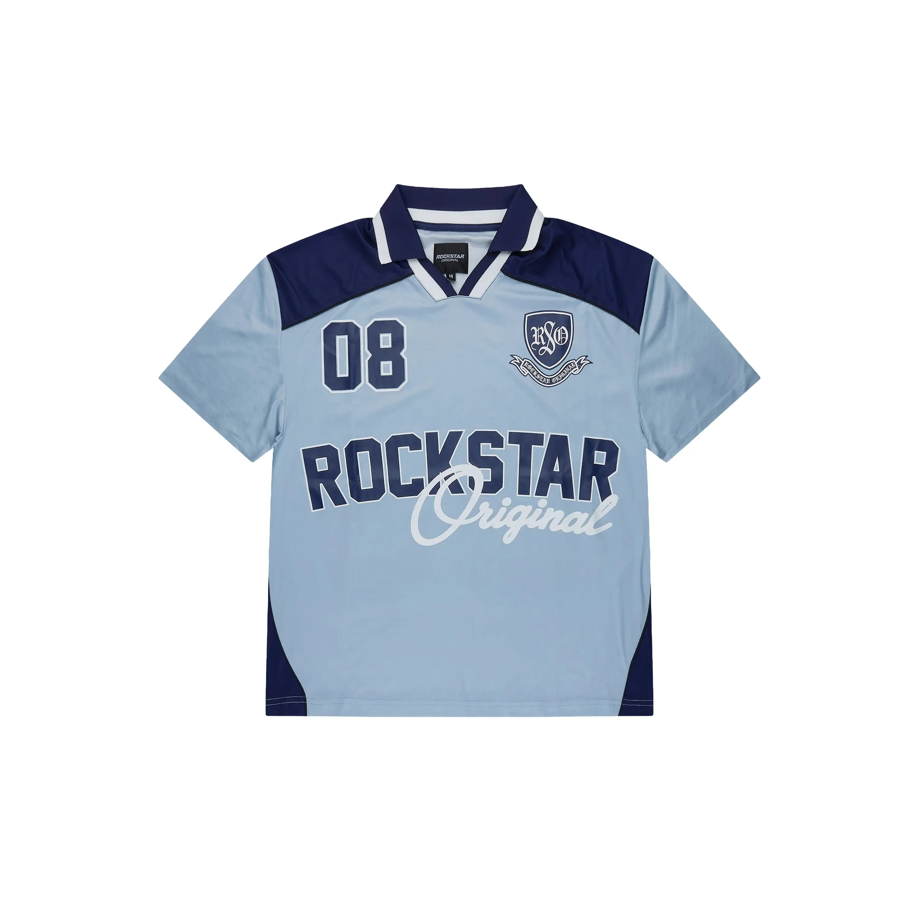 Roche Light Blue World Soccer Inspired Graphic Jersey
