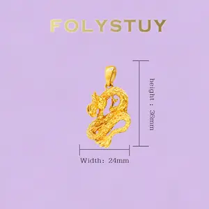 《YNK01》36mm x 24mm Dragon Pendant | Bold Statement Necklace