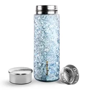 AUGSHARK300ml Titanium Business Mug 12H Hot Cold Insulated Lightweight Portable Pocket-Friendly Office Cup