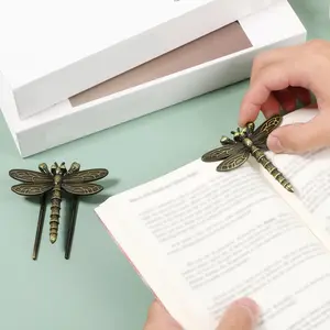 2 Pcs Book Page Holder Clip Dragonfly Metal Book Clip to Hold Journal Open While Reading Vintage Journal Clip Multipurpose Book Page Clip for Book Lovers Writers Readers