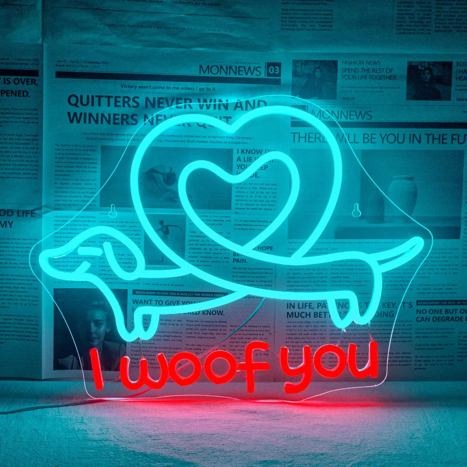 Heart Dachshund Neon Sign, USB Powered LED Luminous Wall Hanging Neon Light, Decorative Light for Home, Office, Store, Pet Shop, Game Room, Decorative Lighting, Wall Lights