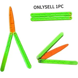 Carrot Butterfly Decompression Toy, Rich Colors & Original Shape, 3D Printed Sturdy Stress Relief Fidgeting Toy, Large Size Ideal for Relaxation