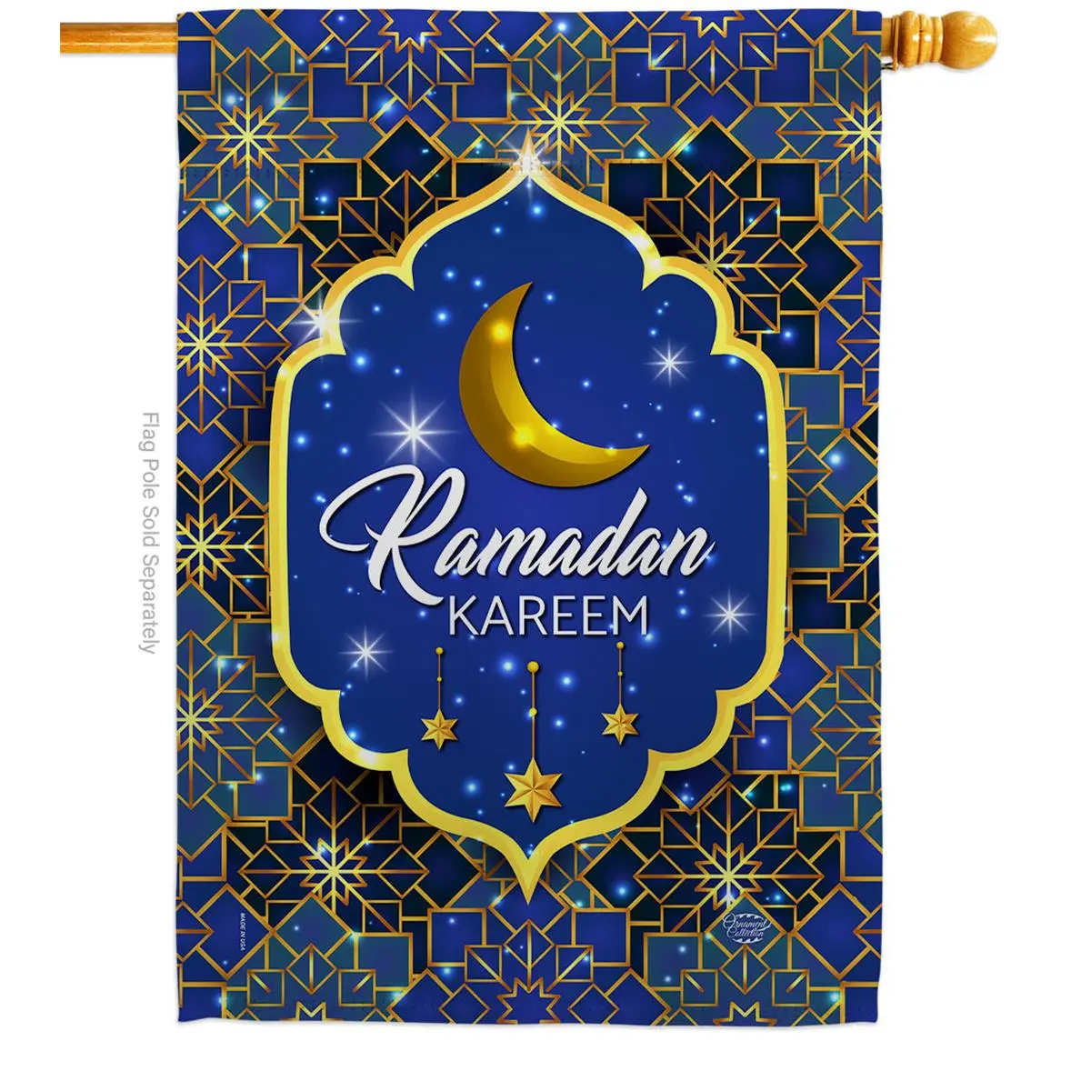 212 MAIN Ramadan Kareem Faith Theme House Flag, 28x40 in Double-Sided Hanging Religious Vertical Banner, Weatherproof Eco-Friendly Print Inks, Fade-Resistant Outdoor Garden Decor Gift for Home Improvement Occasions
