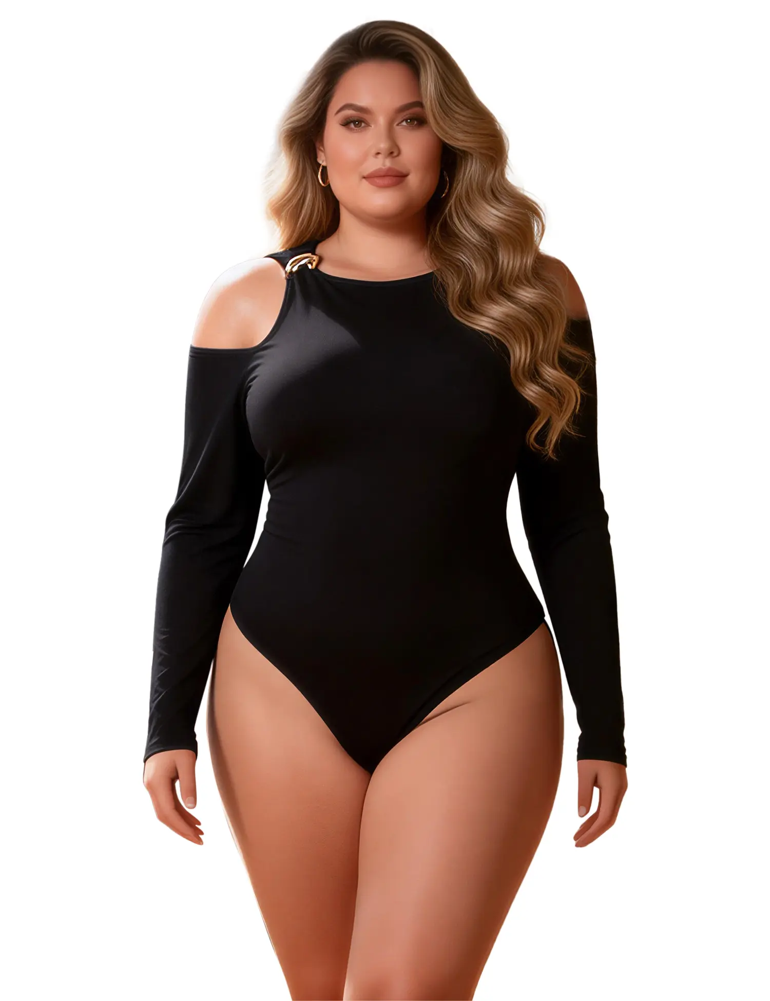 Women's Bodysuits Cutout Shirts Long Sleeve Crew Neck Tops Going Out Curves Minimalist Soft Stretchy Womenswear Bodysuit Fitted Basic Tops Underwear Tops Vegas Outfits for Women Trendy Cute Bottle Girl Lace Shirts Leotards Black S-2XL