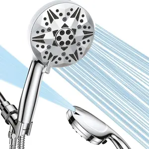 High-Pressure Rainfall Shower Head for Home Use — Pressure Booster Kit for Water Heaters & Showers, Ultra-Powerful Set
