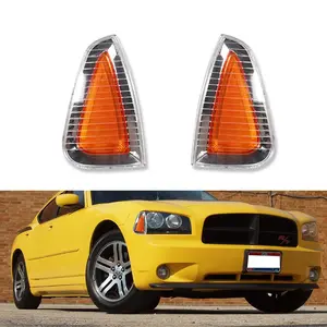 2PCS Side Marker Parking Turn Signal Corner loamps Lights For 2006 2007 2008 2009 2010 Dodge Charger,Replace OEM 4806218AD 4806219AD