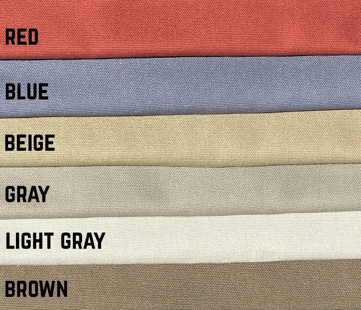 68" 100% Cotton Canvas 10 OZ USA Made Apparel & Upholstery Woven Fabric by The Yard (Light Gray)