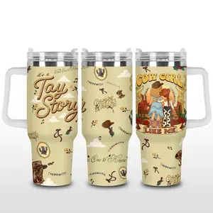 Music Tumbler 40oz With Handle, Cowgirl Like Me Cup, Gift For Music Fan