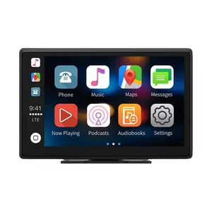 Wireless Car Audio System, 9 Inch Car Touch Screen GPS Navigation with AUX, Portable Car Audio Receiver, Suitable for All Vehicles