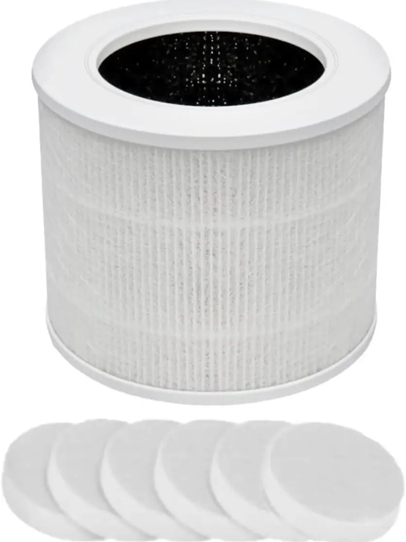Core Mini Filter H13 True HEPA Filters for LEVOIT Core Mini Core Mini-P Air Purifier Replacement Filter 3-in-1 HEPA, High-Efficiency Activated Carbon, Replace Part Core Mini-RF