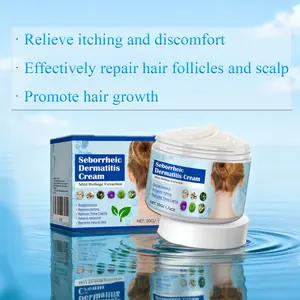 TrueRelief Folliculitis Treatment Cream – Natural Herbal Formula with Honeysuckle, Dandelion, Sophora & Phellodendron for Scalp, Face & Body Care, Soothing & Repairing 50g, Seborrheic Dermatitis Cream