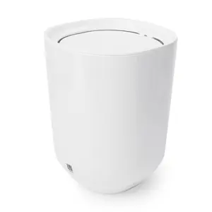 Step Trash Can with Swing-Top Lid for Kitchen or Laundry Use, 1.7 Gallons (6.6L), Glossy Finish, Compact Design - 1 Pack Kitchen Laundry Room