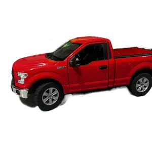 Welly 1:24 2015 Ford F-150 Regular Cab Eco Diecast Model Car Red Color Collectible Toy