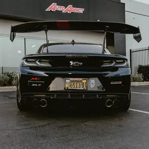 2017-2025 Chevy Camaro ZL1 / ZL1 1LE EVO Diffuser W/ Smokey Reflectors Gloss Black