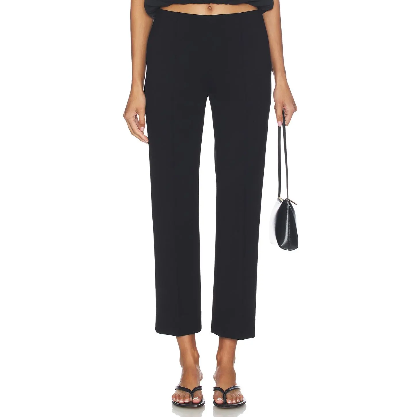 Rag & Bone Irina Ponte Cigarette Pant in Black