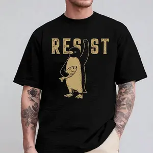 Penguins Against Tariffs Shirt, Subtle FDT Shirt, Resistance Tee Anti-MAGAA Shirt, Protest Heard Island Shirt