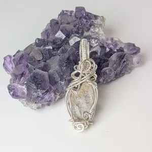 Double Terminated Herkimer Diamond Pendant