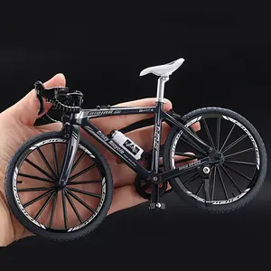 DIY Alloy Simulation Bicycle Model Ornament, Mini Bicycle, Decorative Racing Toy Model Collection Easter Gift