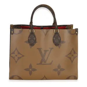 Pre-owned Canvas Tote Bags Reverse Monogram Giant Onthego MM